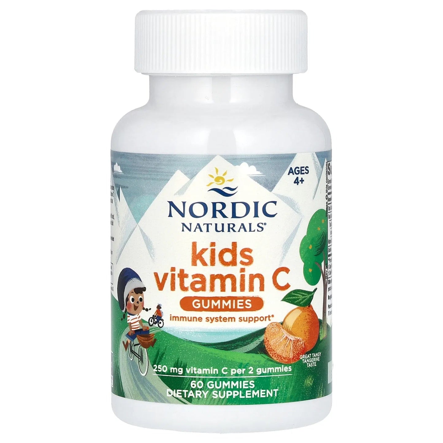 Pre-Order | Arrives in 5–10 Days – Kids Vitamin C Gummies, Ages 4+, Tangy Tangerine, 250 mg, 60 Gummies (125 per Gummy)