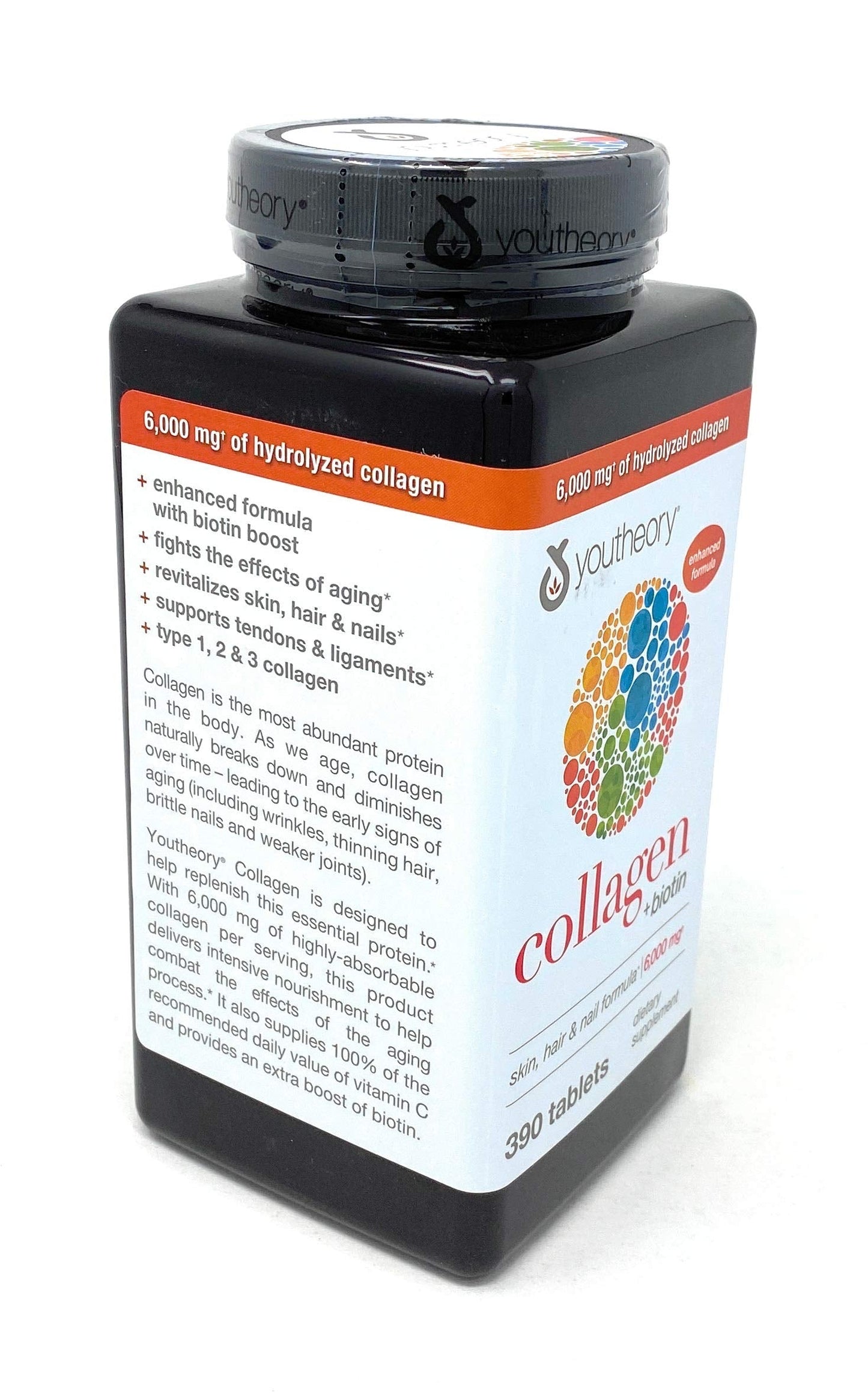 YOUTHEORY COLLAGEN + BIOTIN, 390 TABLETS