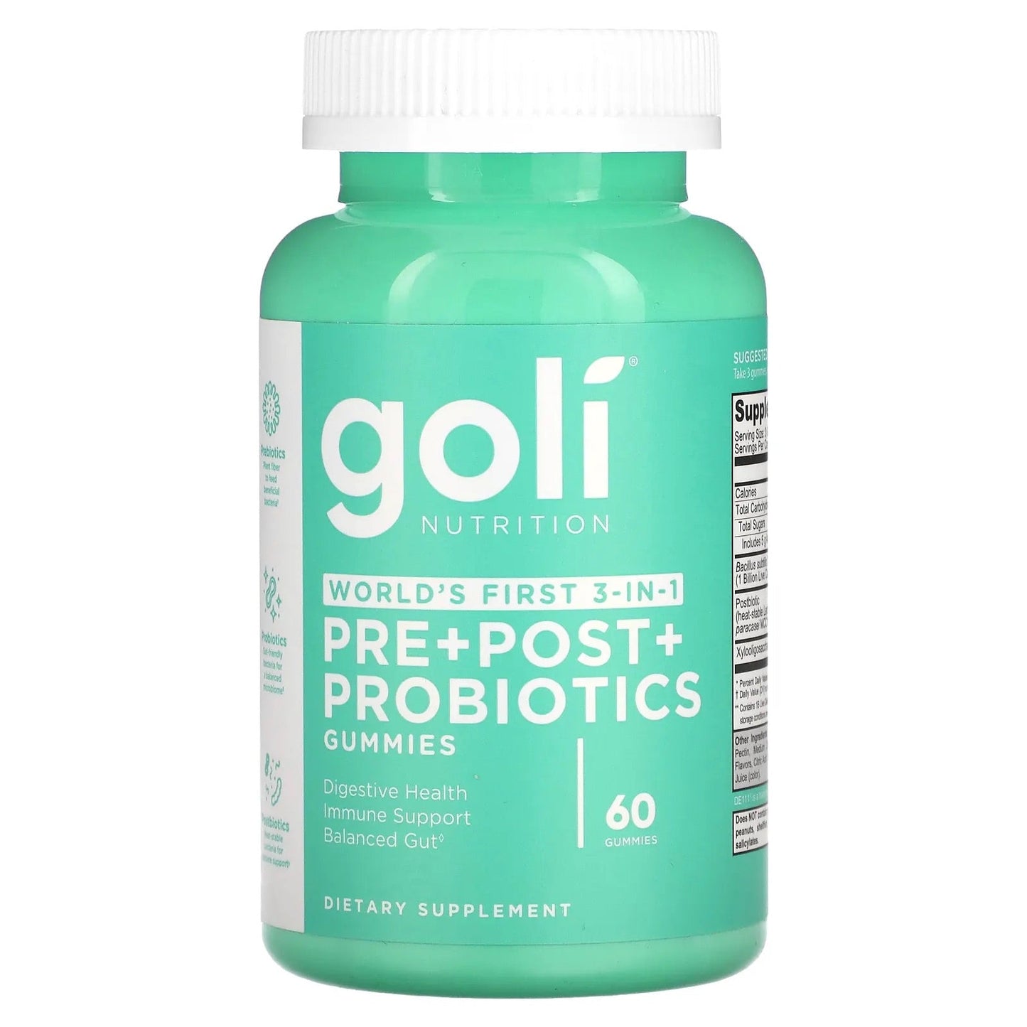Pre-Order | Arrives in 5–10 Days – Goli Nutrition Pre+Post+Probiotics, 60 Gummies
