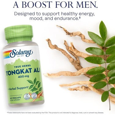 Pre-Order | Arrives in 5–10 Days – Solaray Tongkat Ali, 400 mg, 60 VegCaps