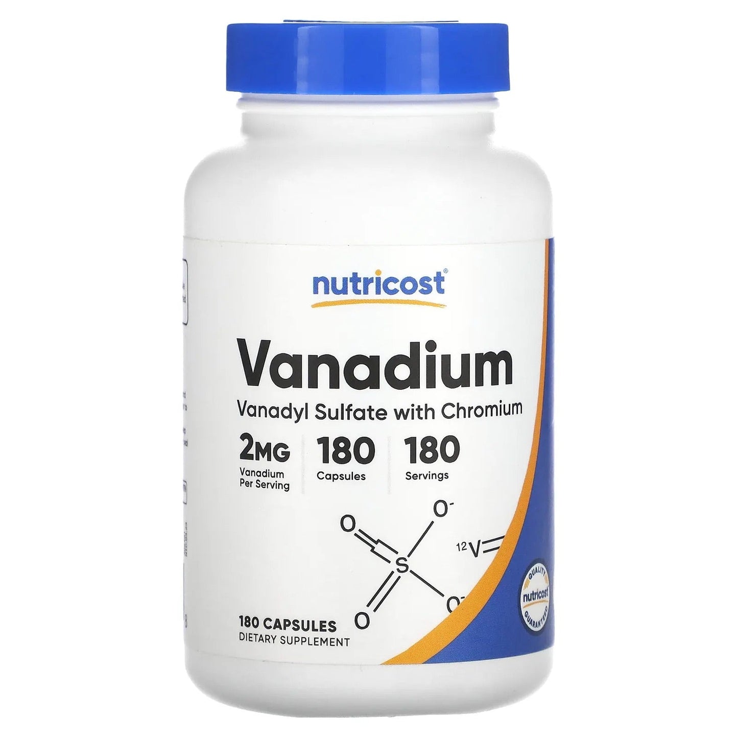 Pre-Order | Arrives in 5–10 Days – Nutricost
Vanadium , 2 mg , 180 Capsules