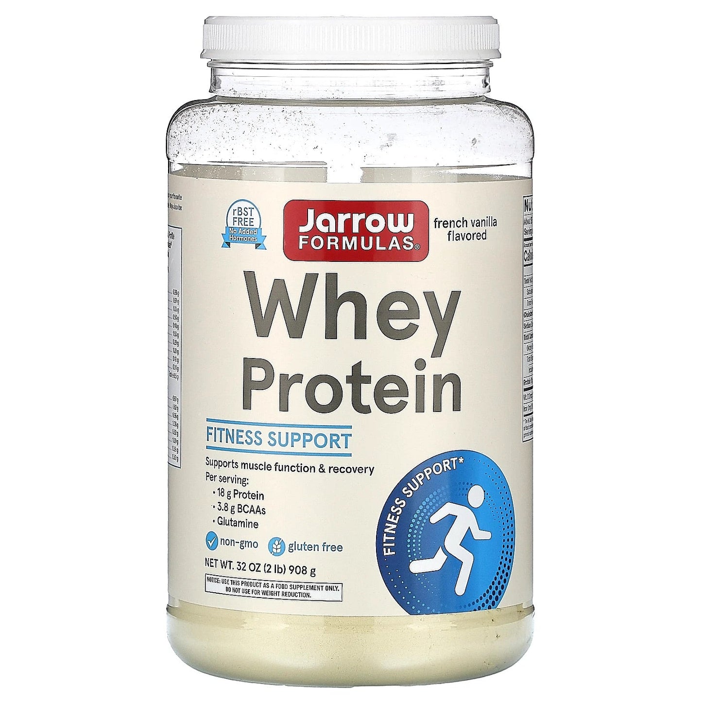 Pre-Order | Arrives in 5–10 Days – Jarrow Formulas
Whey Protein, French Vanilla, 2 lb (908 g)