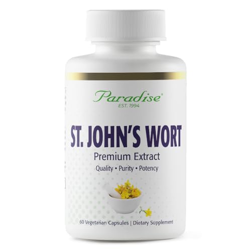 Pre-Order | Arrives in 5–10 Days – Paradise Herbs St. John's Wort Extract, Super Potent, Ultra Pure, Vegan, Non-GMO, 90 Vegetarian Capsules