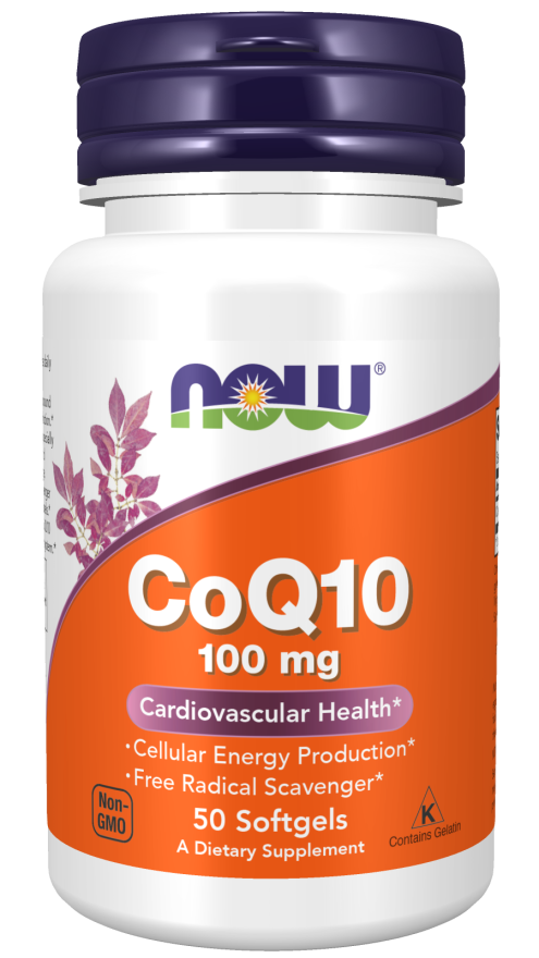 NOW COQ10 100MG, 50 SOFTGELS