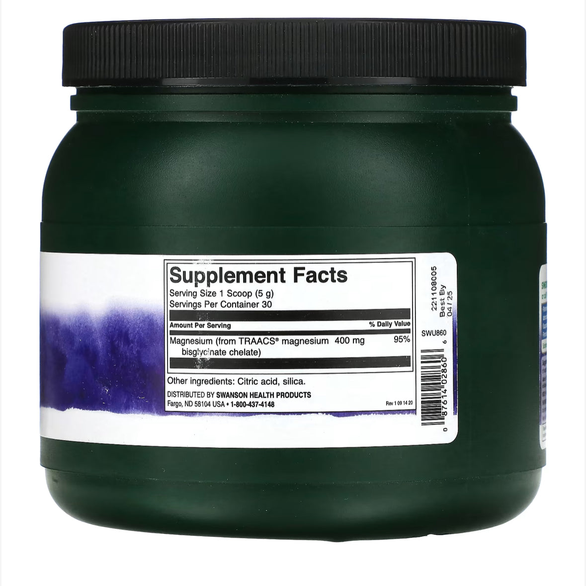 Pre-Order | Arrives in 5–10 Days – SWANSON ALBION MAGNESIUM GLYCINATE POWDER 150G