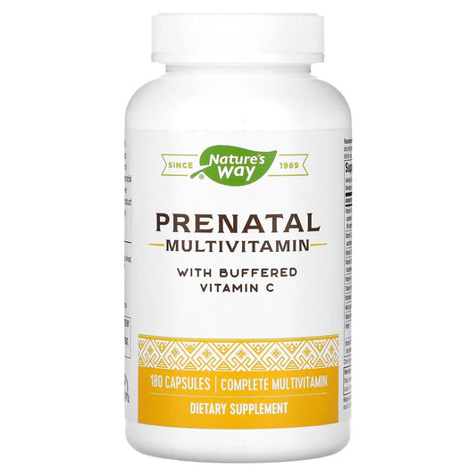 Pre-Order | Arrives in 5–10 Days – Nature's Way
Prenatal Multivitamin with Buffered Vitamin C , 180 Capsules