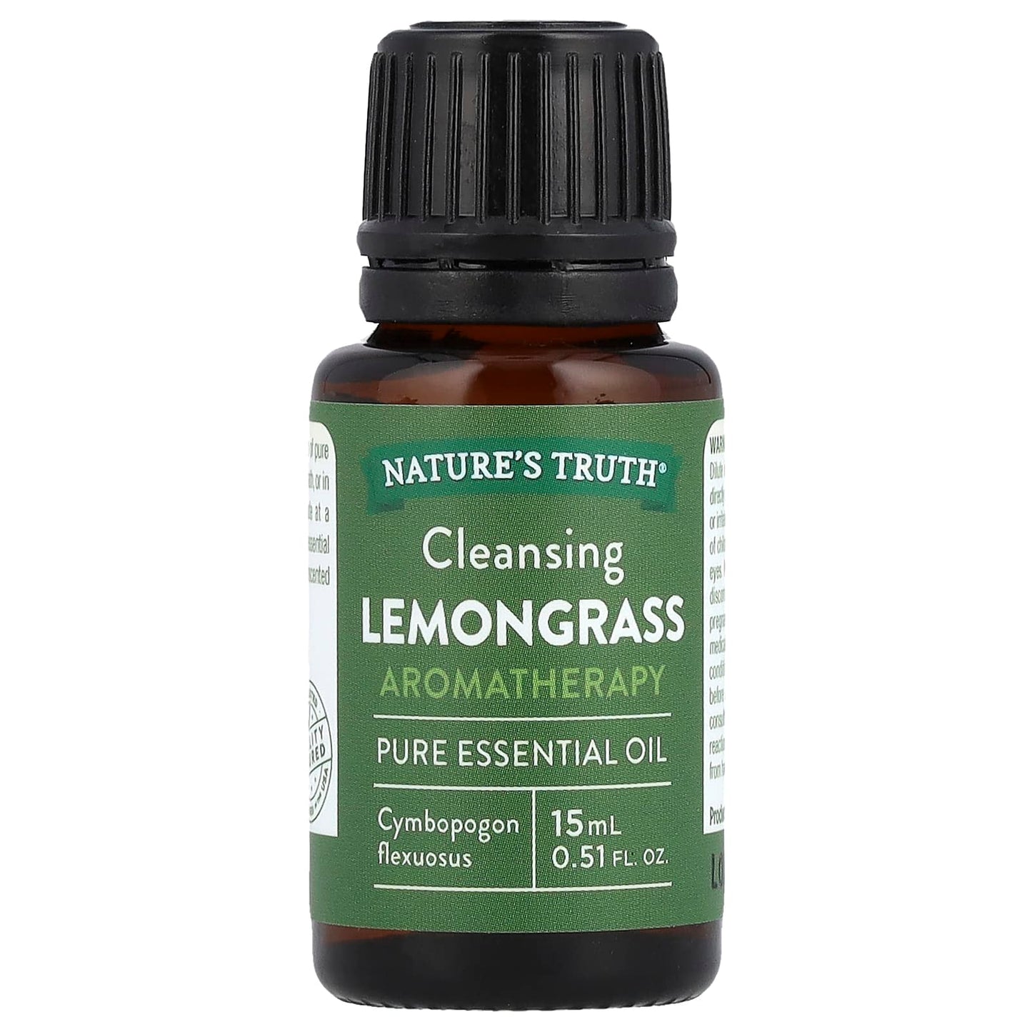 Pre-Order | Arrives in 5–10 Days – Nature's Truth
Pure Essential Oil, Cleansing Lemongrass, 0.51 fl oz (15 ml)