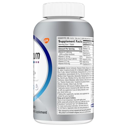 Pre-Order | Arrives in 5–10 Days – Centrum Silver Men's 50+ Multivitamin with Vitamin D3, B-Vitamins, Zinc for Memory and Cognition - 200 Tablets