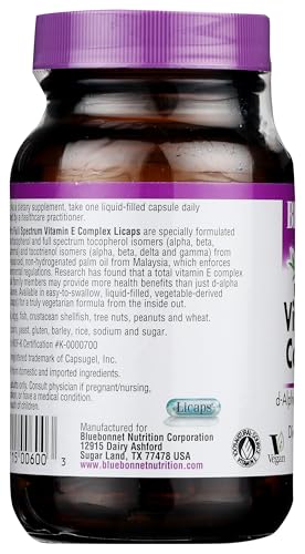 Pre-Order | Arrives in 5–10 Days – BlueBonnet Full Spectrum Natural Vitamin E Complex Liquid Capsules, 30 Count (743715006003)