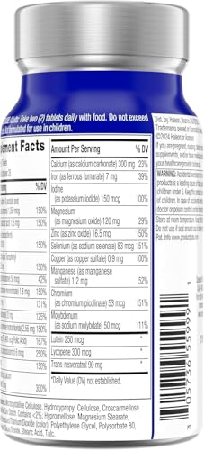 Pre-Order | Arrives in 5–10 Days – Centrum Age Defy for Men, All-in-1 High Potency Multivitamin + Healthy Aging Supplement, Multivitamin Blend with Resveratrol, and Niacin for NAD+ Level Support, Aluminium Bottle, 56 Tablets
