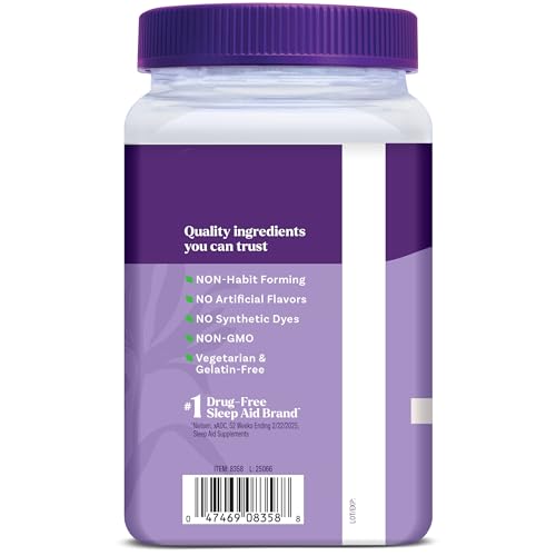 Pre-Order | Arrives in 5–10 Days – Natrol Sleep & Restore Magnesium Glycinate Gummies, Magnesium for Sleep Aids for Adults, Melatonin-Free, Cherry Flavored, 30 Day Supply