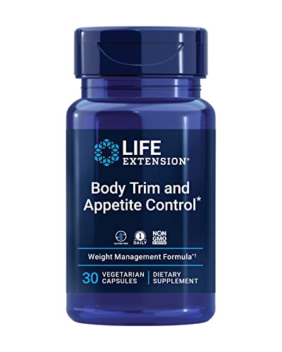 Pre-Order | Arrives in 5–10 Days – Life Extension Body Trim & Appetite Control - Lemon Verbena & Hibiscus Extract Formula Supplement - for Healthy Weight Loss Support - Once Daily, Gluten-Free, Non-GMO, Vegetarian - 30 Capsules