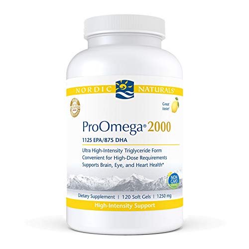 Pre-Order | Arrives in 5–10 Days – Nordic Naturals ProOmega 2000, Lemon Flavor - 120 Soft Gels - 2150 mg Omega-3 - Ultra High-Potency Fish Oil - EPA & DHA - Promotes Brain, Eye, Heart, & Immune Health - Non-GMO - 60 Servings