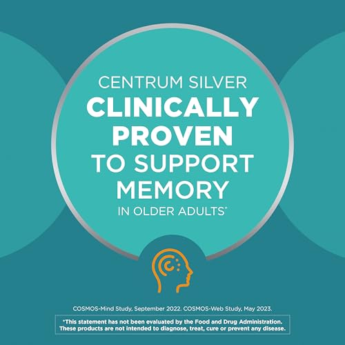 Pre-Order | Arrives in 5–10 Days – Centrum Silver Men's 50+ Multivitamin with Vitamin D3, B-Vitamins, Zinc for Memory and Cognition - 200 Tablets