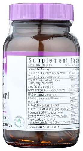 Pre-Order | Arrives in 5–10 Days – BlueBonnet Super Antioxidant Formula Vegetarian Capsules, 60 Count, White