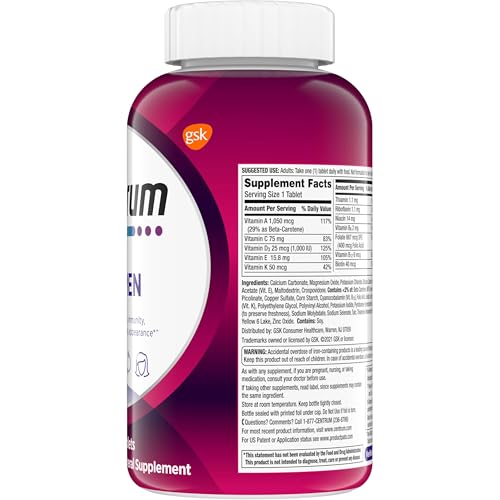 Pre-Order | Arrives in 5–10 Days – Centrum Multivitamin for Women, Multivitamin/Multimineral Supplement with Iron, Vitamin D3, B Vitamins and Antioxidant Vitamins C and E, Gluten Free, Non-GMO Ingredients - 250 Count