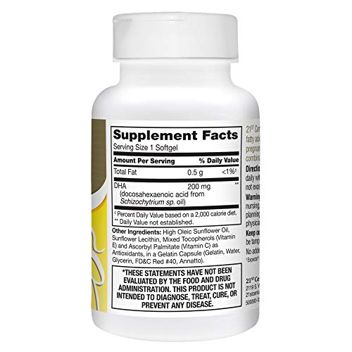 Pre-Order | Arrives in 5–10 Days – 21st Century PreNatal DHA Softgels, 30 Count