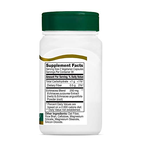 Pre-Order | Arrives in 5–10 Days – 21st Century Echinacea Extract Veg Capsules, 60 Count