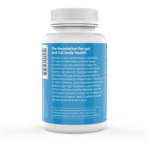 Pre-Order | Arrives in 5–10 Days – BodyBio Sodium Butyrate - Postbiotic for Gut Health, Leaky Gut Repair, Digestive Support, Bloating Relief, & Microbiome Balance - Butyric Acid Supplement for GI Wellness