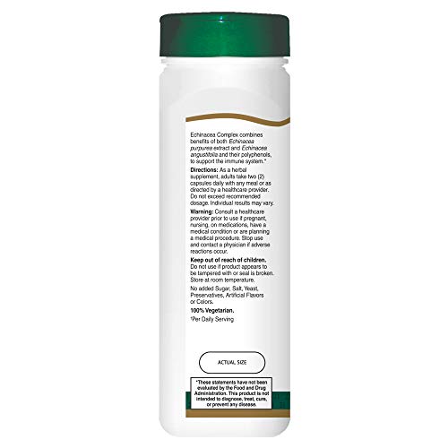 Pre-Order | Arrives in 5–10 Days – 21st Century Echinacea Extract Veg Capsules, 200 Count (21691)
