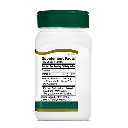 Pre-Order | Arrives in 5–10 Days – 21st Century Evening Primrose Oil Softgels, 60 Count