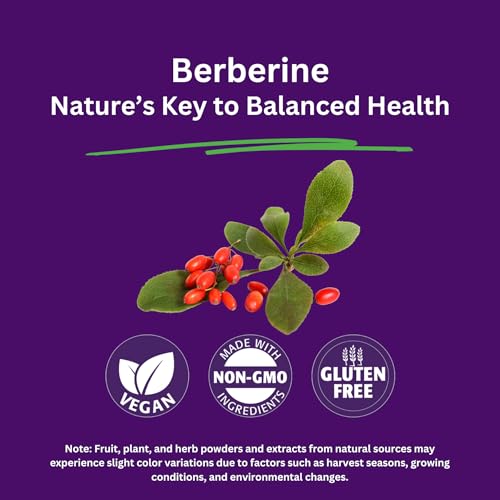 Pre-Order | Arrives in 5–10 Days – Paradise Herbs, Berberine Extract, 500 mg, Pure & Potent Berberine Supplement, Vegan, Non GMO, Gluten Free, 180