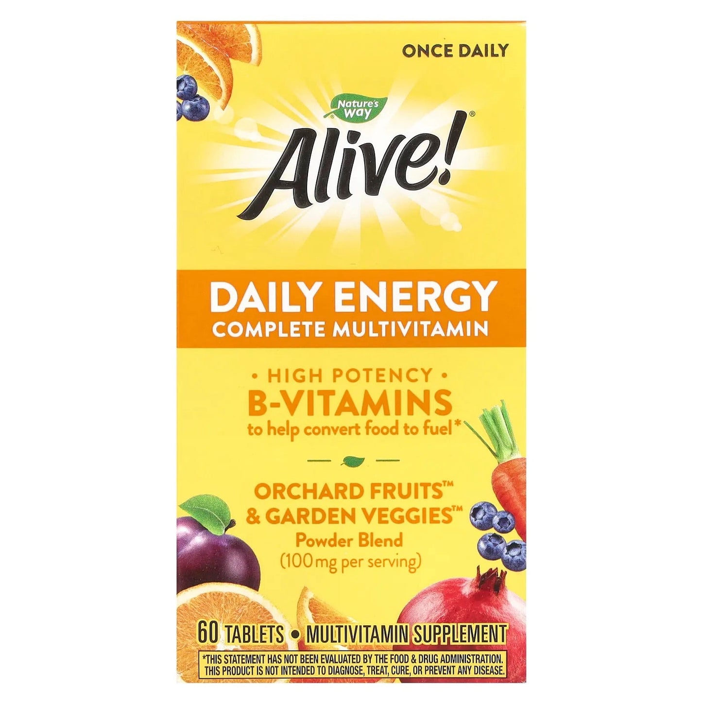 Pre-Order | Arrives in 5–10 Days – Nature's Way
Alive! Daily Energy, Complete Multivitamin, 60 Tablets