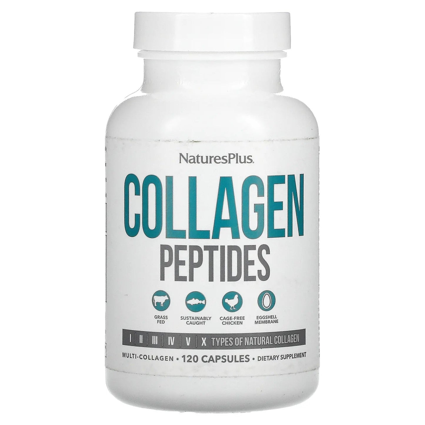 Pre-Order | Arrives in 5–10 Days – NaturesPlus
Collagen Peptides, 120 Capsules