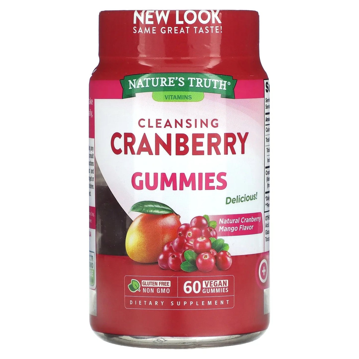 Pre-Order | Arrives in 5–10 Days – Nature's Truth
Cleansing Cranberry Gummies, Natural Cranberry Mango, 500 mg, 60 Vegan Gummies