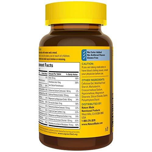 Pre-Order | Arrives in 5–10 Days –
Nature Made Multivitamin For Him with No Iron, Mens Multivitamins for Daily Nutritional Support, Multivitamin for Men, 90 Tablets, 90 Day Supply