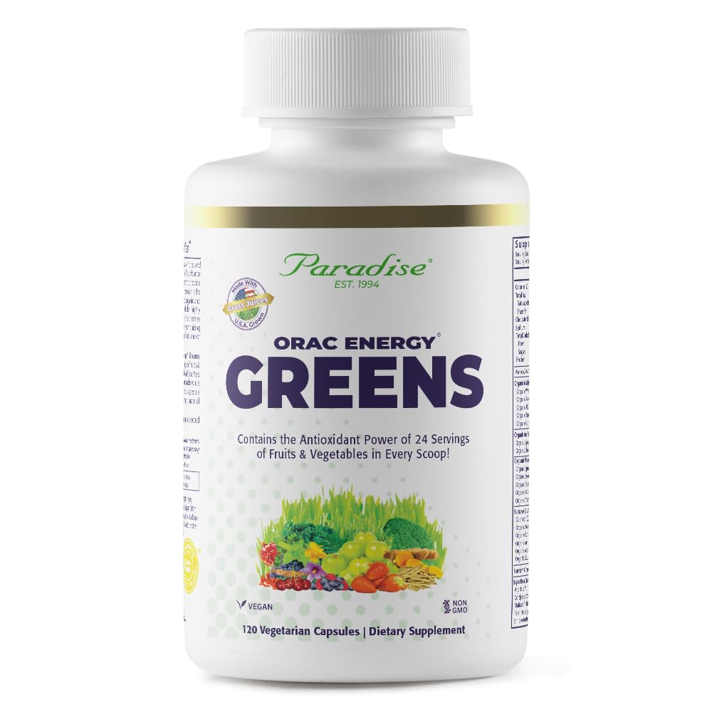 Pre-Order | Arrives in 5–10 Days – Paradise Herbs, ORAC Energy, Superfood Capsules, Includes Over 42 Organic & Wild-Crafted Ingredients, Probiotics & Enzymes, 120