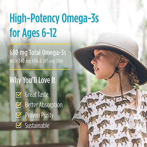 Pre-Order | Arrives in 5–10 Days – Nordic Naturals Ultimate Omega Jr., Strawberry - 120 Mini Soft Gels - 680 Total Omega-3s with EPA & DHA - Brain Health, Mood, Learning - Non-GMO - 60 Servings