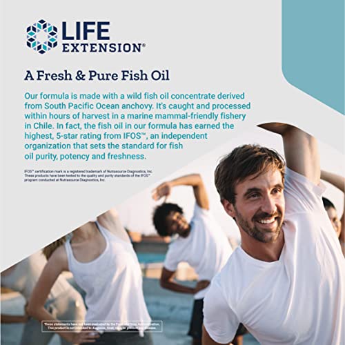 Pre-Order | Arrives in 5–10 Days – Life Extension Super Omega-3 EPA/DHA Fish Oil, Sesame Lignans & Olive Extract - Omega 3 Supplement - For Heart Health and Brain Support - Gluten Free, Non-GMO - 240 Easy-to-swallow Softgels