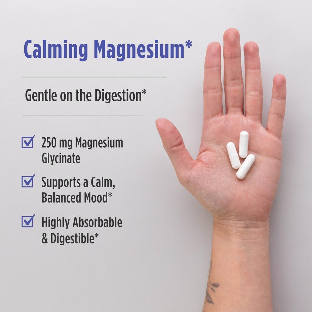 Pre-Order | Arrives in 5–10 Days – Nordic Naturals Vegetarian Magnesium Glycinate Capsules, Unflavored, 90 Count - 250mg Magnesium per Serving - Highly Bioavailable Support for Muscle & Cardiovascular Function - Non-GMO - 30 Servings