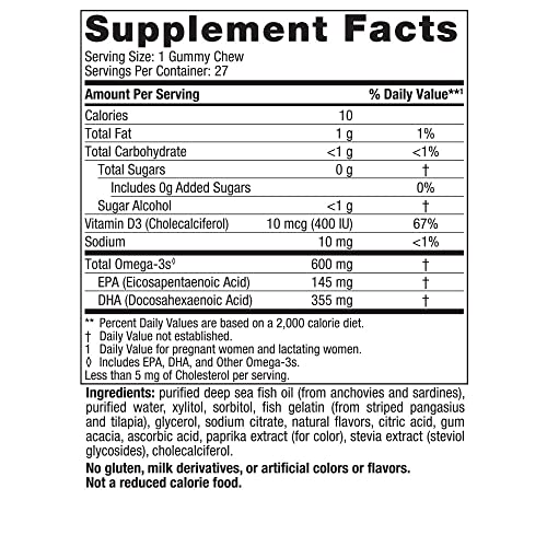 Pre-Order | Arrives in 5–10 Days – Nordic Naturals Zero Sugar DHA Prenatal Vitamin Gummies, Strawberry Orange Flavor - 27 Gummies - Supplements for Pregnancy - 600 mg Omega-3 Fish Oil and 400 IU Vitamin D3-27 Servings