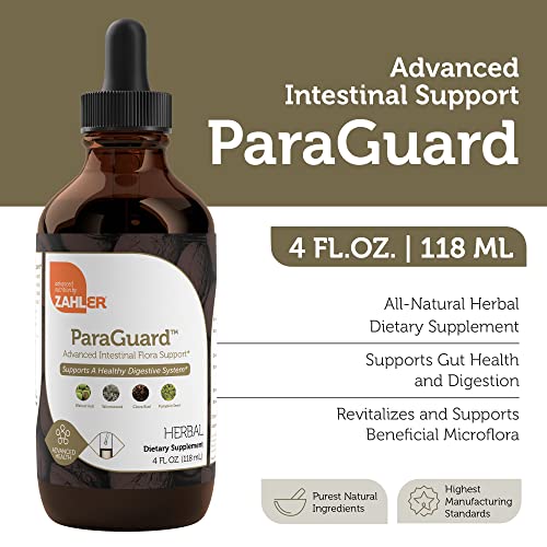 Pre-Order | Arrives in 5–10 Days – Zahler - ParaGuard Cleanse Liquid Drops - Gut Health Detox Supplement - Formula has Wormwood, Garlic Bulb, Pumpkin Seed, Clove & More - Natural Cleanse Detox for Humans - Certified Kosher (4 Oz)