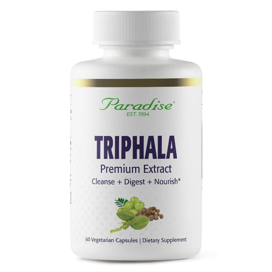 Pre-Order | Arrives in 5–10 Days – Paradise Herbs Triphala Extract, Super Potent, Ultra Pure, Vegan, Non GMO, Gluten Free, 60 Vegetarian Capsules