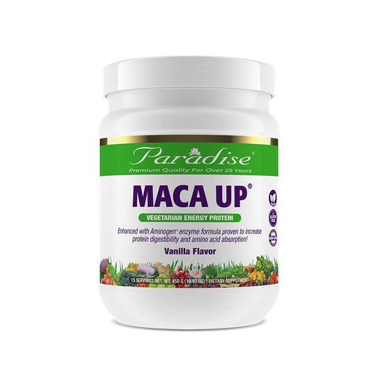 Pre-Order | Arrives in 5–10 Days – Paradise Herbs Maca Up Protein Powder, Vanilla, 15.87 Ounce