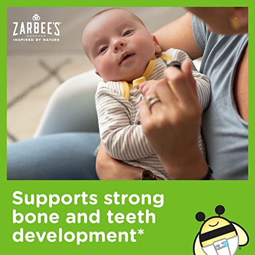 Pre-Order | Arrives in 5–10 Days – Zarbee's Vitamin D Drops for Infants, 400IU (10mcg) Baby & Toddler Liquid Supplement, Newborn & Up, Dropper Syringe Included, 0.47 Fl Oz