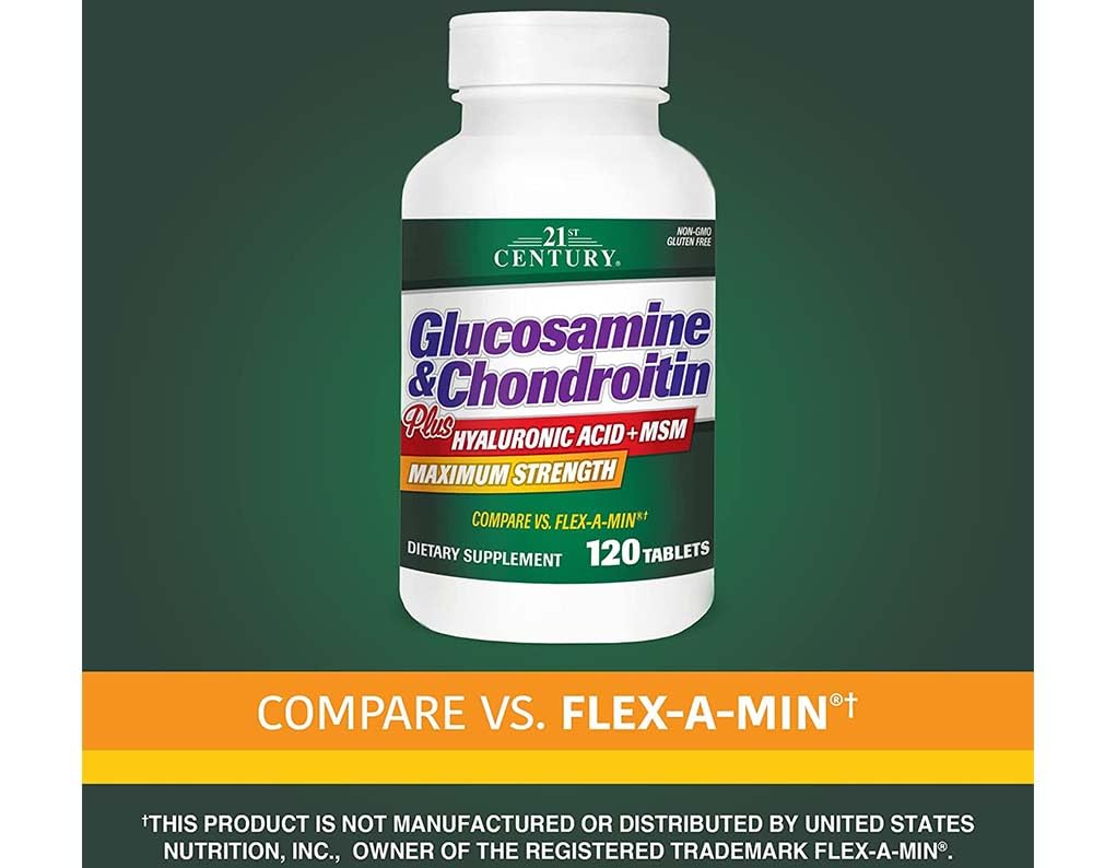 Pre-Order | Arrives in 5–10 Days – 21st Century Glucosamine and Chondroitin Plus Tablets, 120 Count