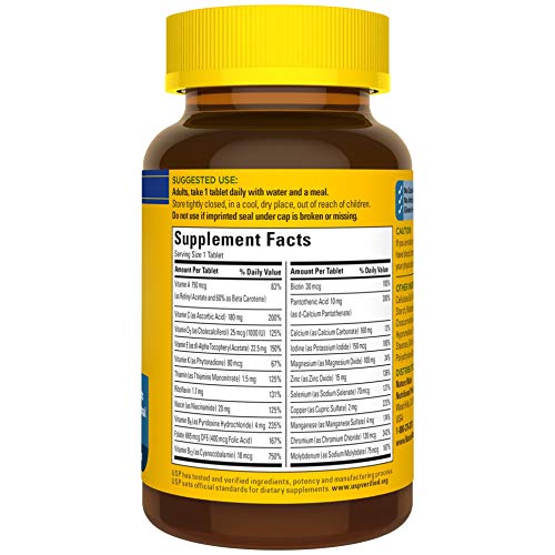 Pre-Order | Arrives in 5–10 Days –
Nature Made Multivitamin For Him with No Iron, Mens Multivitamins for Daily Nutritional Support, Multivitamin for Men, 90 Tablets, 90 Day Supply