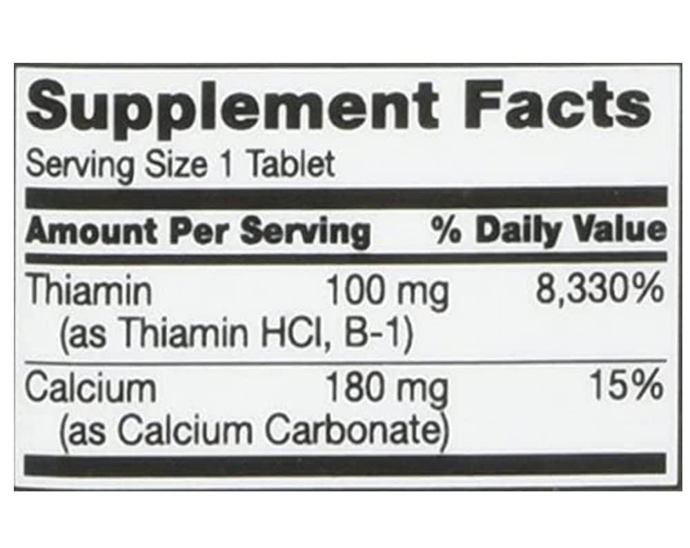 Pre-Order | Arrives in 5–10 Days – 21ST Century VITAMIN B-1 100mg 110 TABS