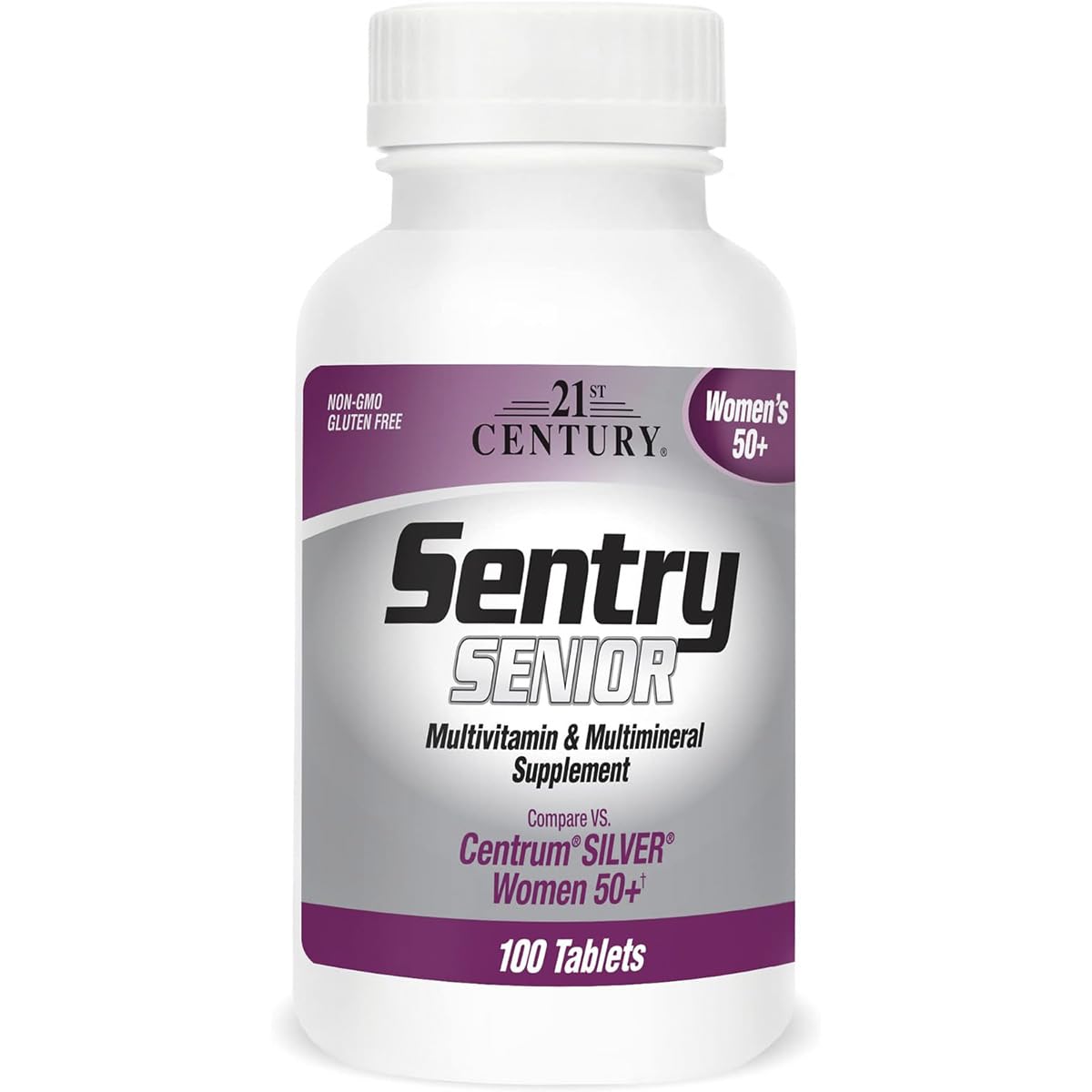 Pre-Order | Arrives in 5–10 Days – 21st Century Sentry Senior Women 50 Plus Tablets, 100 Count (27542)