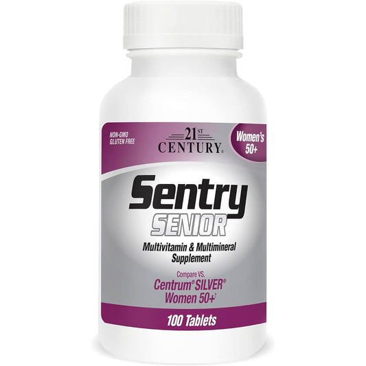 Pre-Order | Arrives in 5–10 Days – 21st Century Sentry Senior Women 50 Plus Tablets, 100 Count (27542)