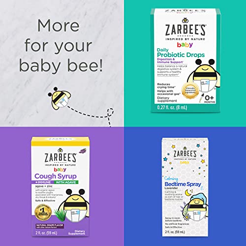Pre-Order | Arrives in 5–10 Days – Zarbee's Vitamin D Drops for Infants, 400IU (10mcg) Baby & Toddler Liquid Supplement, Newborn & Up, Dropper Syringe Included, 0.47 Fl Oz