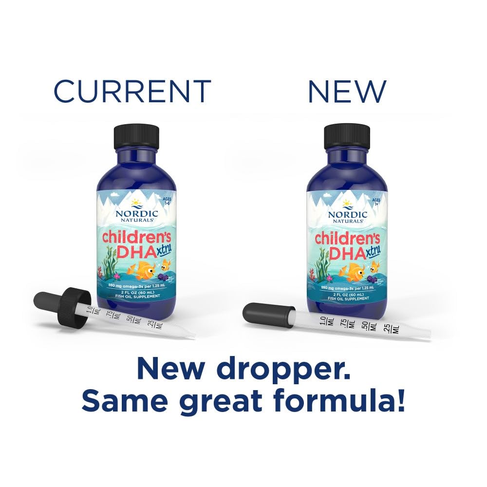 Pre-Order | Arrives in 5–10 Days – Nordic Naturals Children’s DHA Xtra, Berry Punch - 2 oz for Kids - 880 mg Total Omega-3s with EPA & DHA - Cognitive & Immune Function, Learning, Social Development - Non-GMO - 48 Servings
