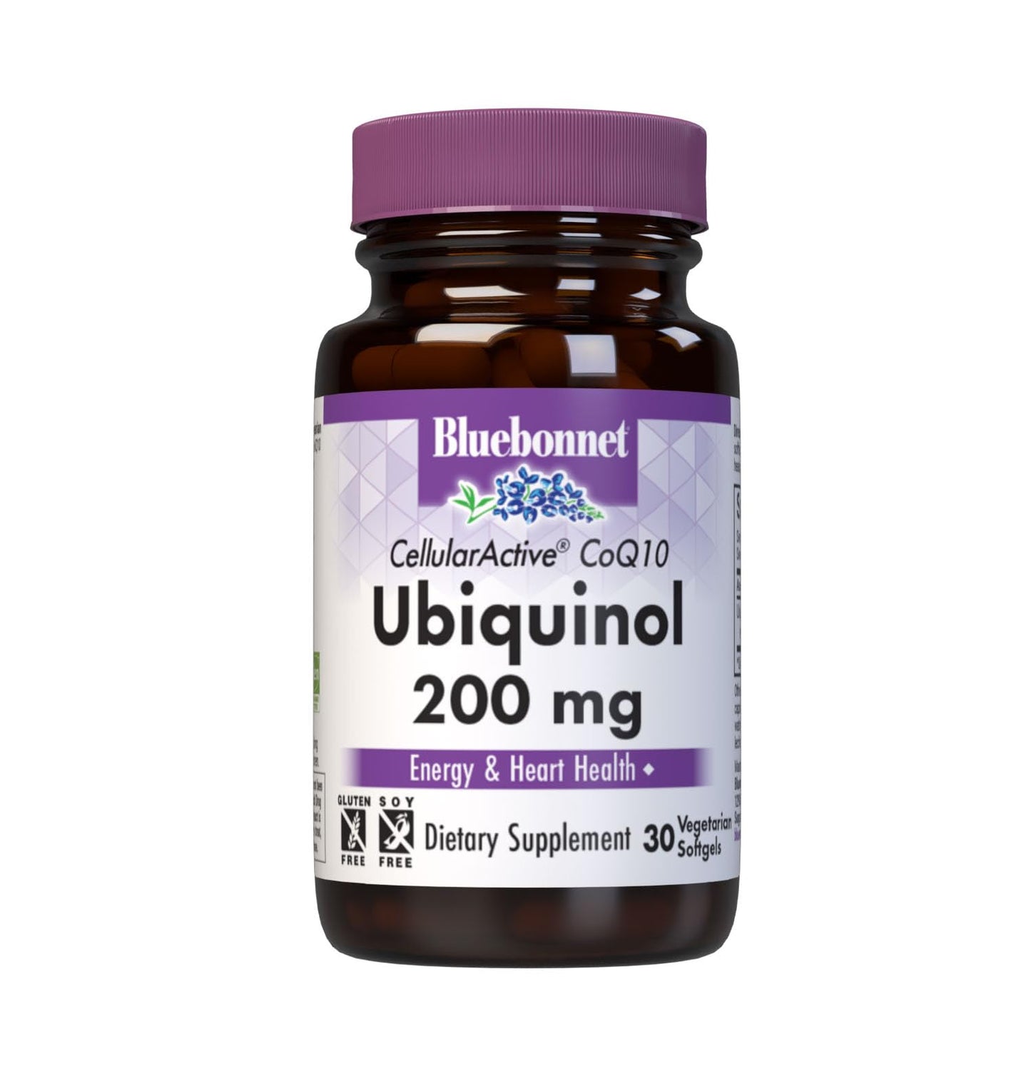 Pre-Order | Arrives in 5–10 Days – Bluebonnet Nutrition Active CoQ10 Ubiquinol 200mg Vegetarian Softgels, Heart & Cellular Health from Kaneka, Non GMO, Gluten, Soy & Milk Free, White, 30