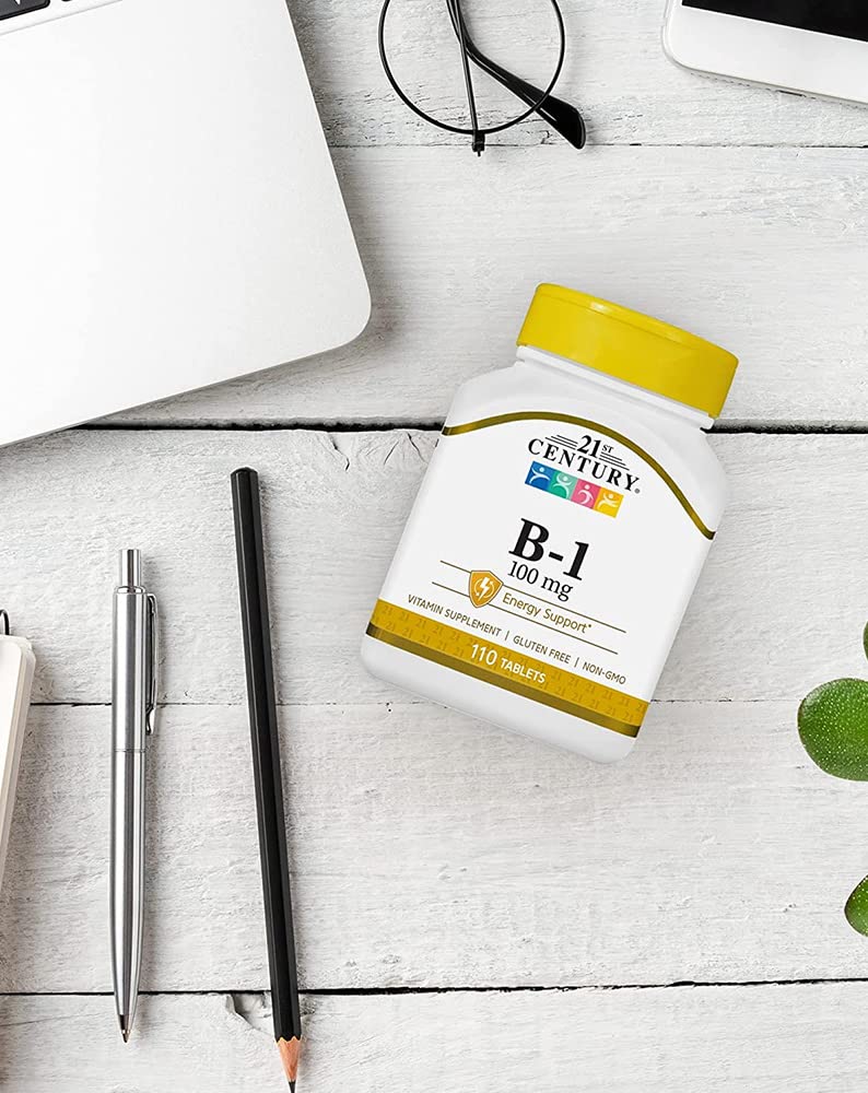 Pre-Order | Arrives in 5–10 Days – 21ST Century VITAMIN B-1 100mg 110 TABS