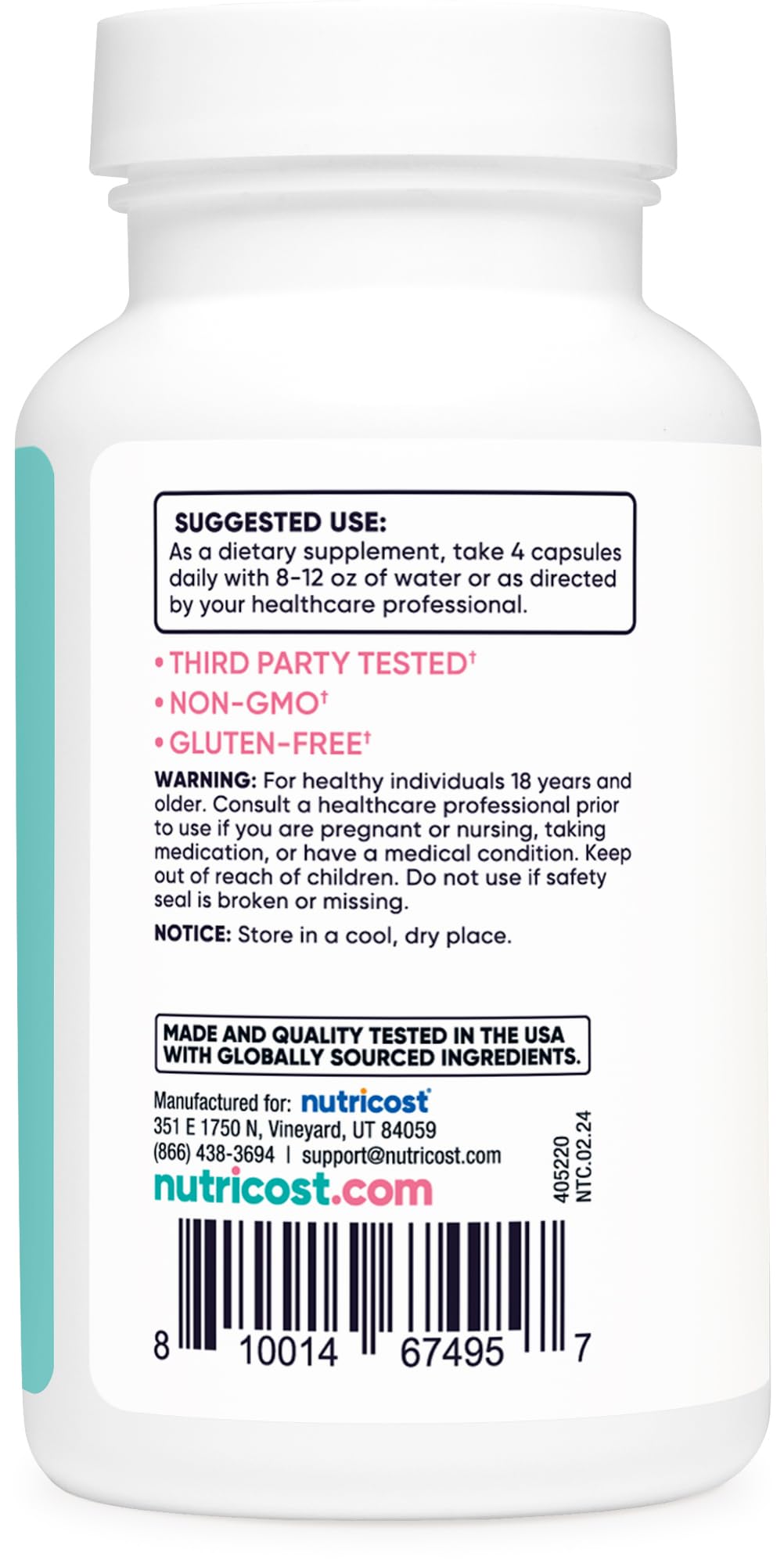 Pre-Order | Arrives in 5–10 Days – Nutricost Myo Inositol & D-Chiro Inositol for Women 2000mg, 120 Capsules, 2000mg Myo & 50mg D-Chiro Per Serving, 30 Servings, Vegetarian Friendly, Non-GMO & Gluten Free