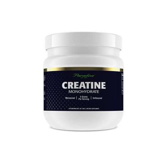Pre-Order | Arrives in 5–10 Days – Paradise Creatine Monohydrate Powder - Micronized for Enhanced Absorption - Supports Muscle Building & Athletic Performance - 500g - 100 Servings